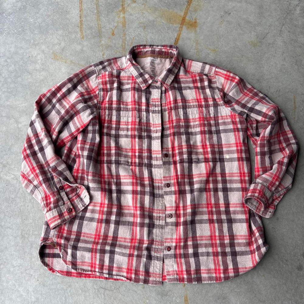 REI Co-op Plaid Flannel Shirt XL Outdoor Grunge Gorpcore